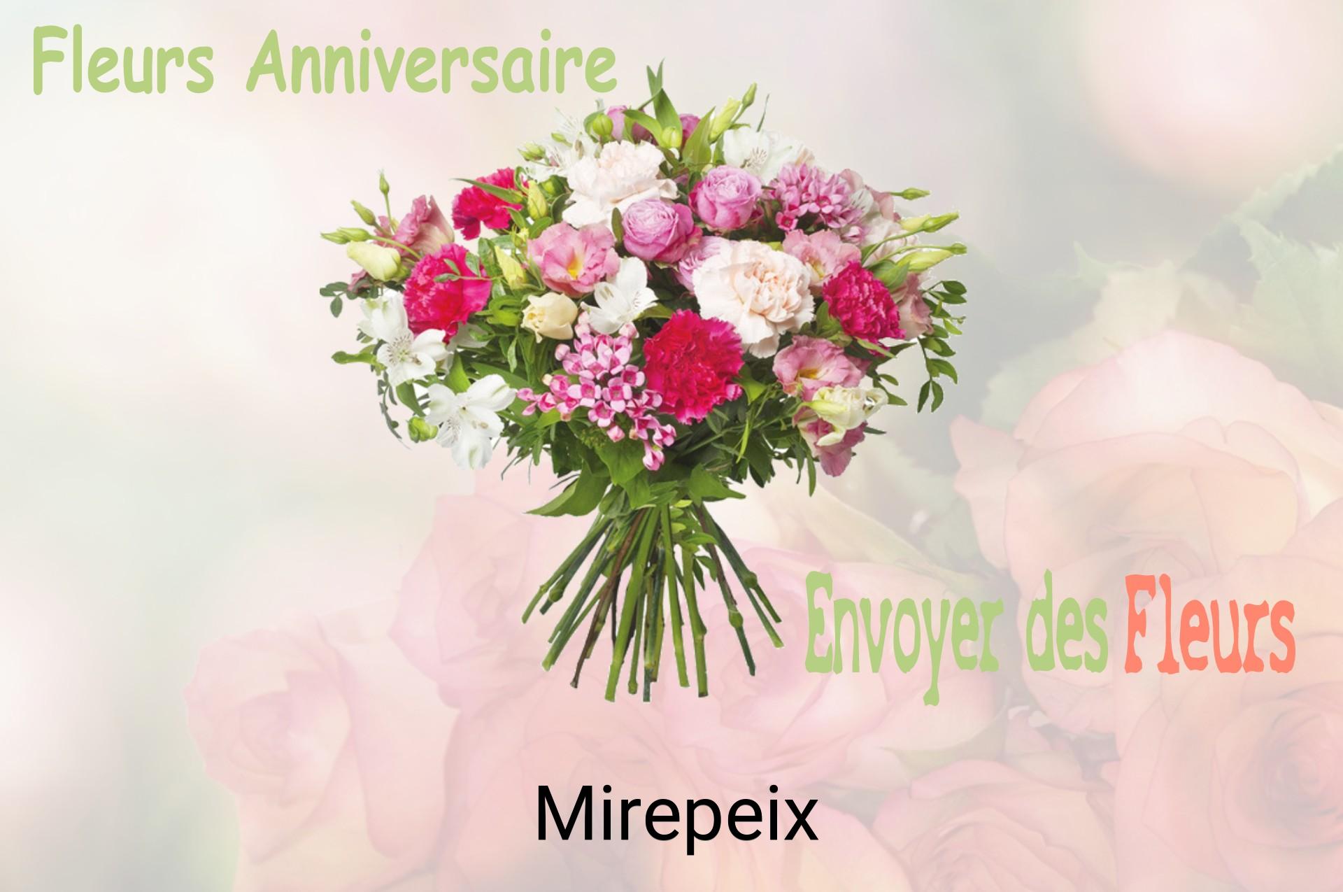 Bouquet de fleurs d’anniversaire livré à Mirepeix