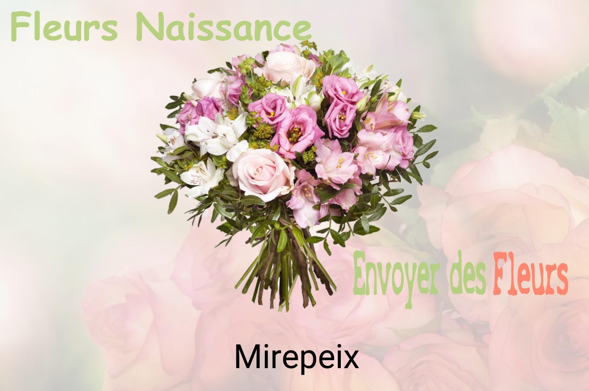 Bouquet de fleurs de naissance livré à Mirepeix